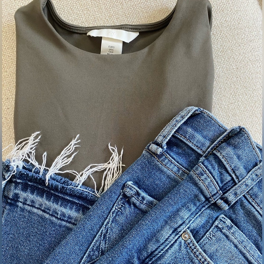 Clothing Bundle H&M Long Sleeve Body Suit & McGuire Skinny Jeans